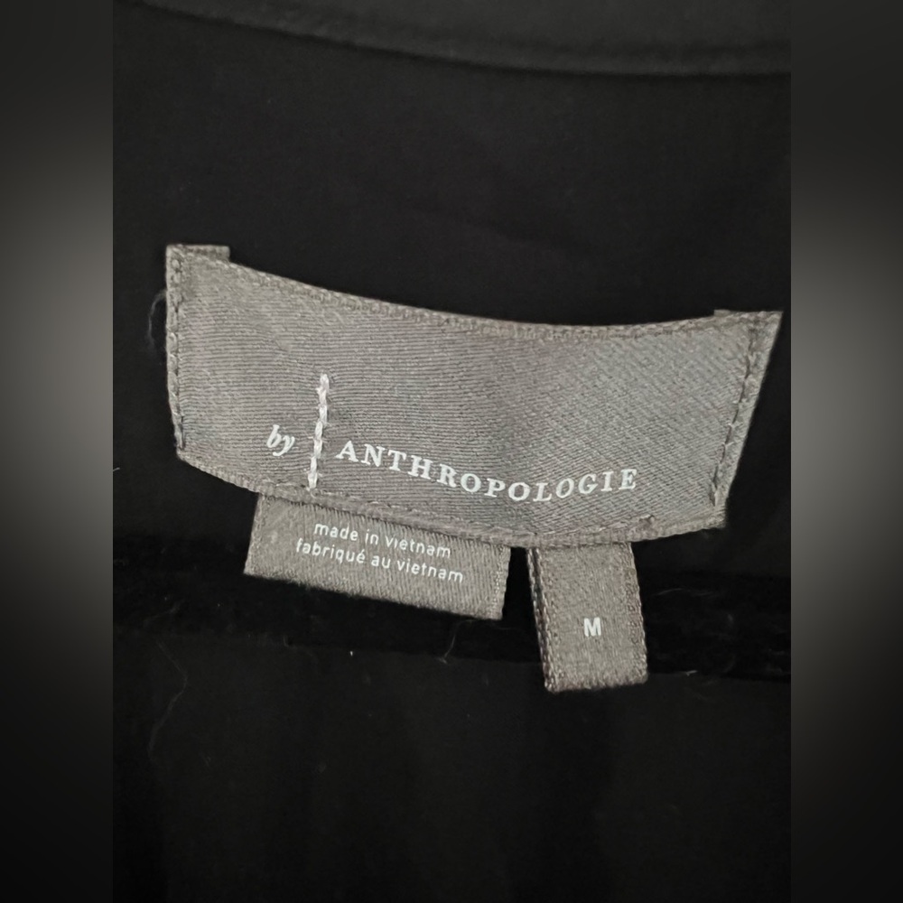 Anthropologie Black Maxi Tiered V‑Neck Dress - Picture 14 of 16